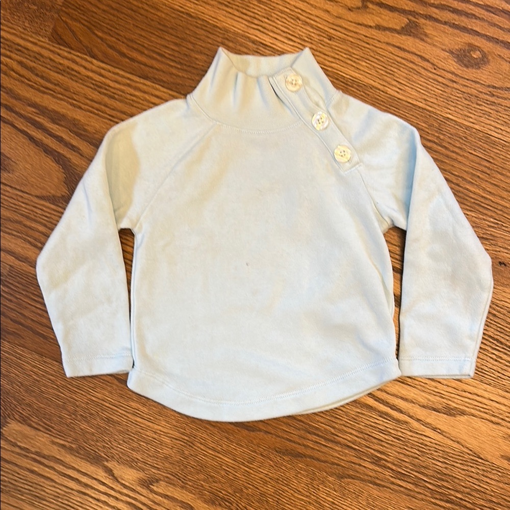 GUC J. Crew Factory Blue Funnel Neck Sweatshirt; XXS